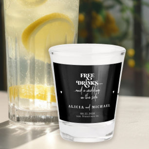 Vaso De Chupito Novedosa boda de bebidas gratis de última hora aho