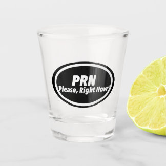 Vaso De Chupito Novela Impresa de Humor de Enfermera "PRN" | Múlti