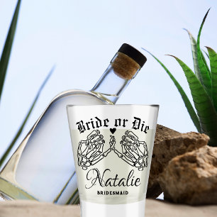 Vaso De Chupito Novia O Muere, Bridesmaids Personalizadas Hasta La