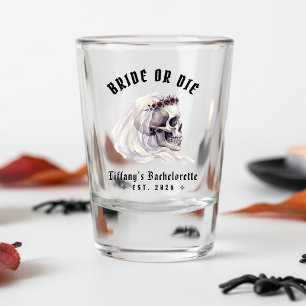 Vaso De Chupito Novia o Muere Calavera de Esqueleto Halloween Desp