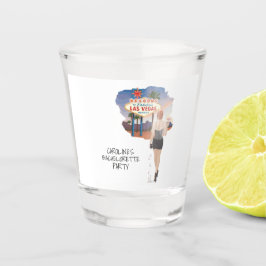 Vaso De Chupito Novia pelirroja de despedida de soltera en Las Veg