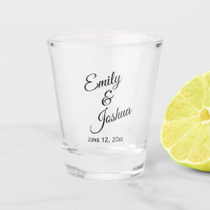 Vaso De Chupito Novia personalizada nombra a favor del partido de 
