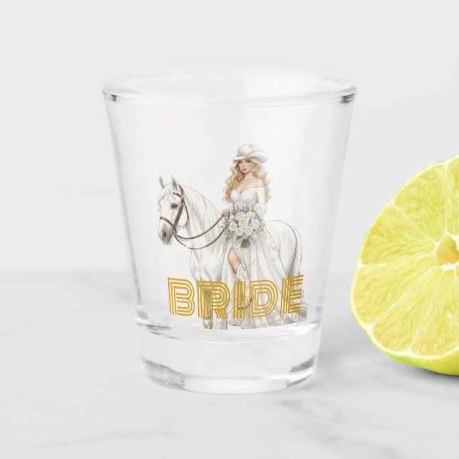 Vaso De Chupito novia vaquera (Anverso)
