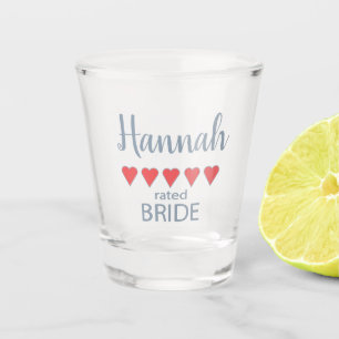 Vaso De Chupito Novia y Cortejo Nupcial 5 Corazón Novia