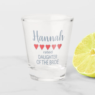 Vaso De Chupito Novia y Cortejo Nupcial 5 Hija del Corazón de la N
