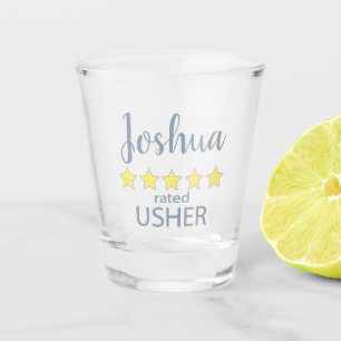 Vaso De Chupito Novia y Cortejo Nupcial Usher 5 Estrellas