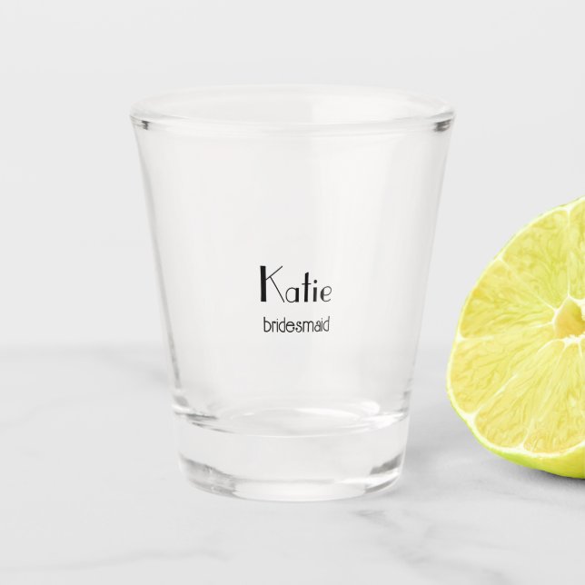 Vaso De Chupito Novia y Damas de Honor (Anverso)