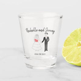 Vaso De Chupito Novia y Groom