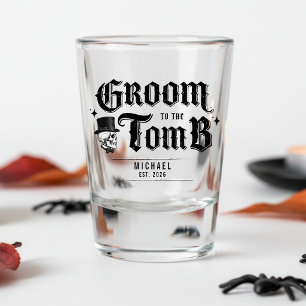 Vaso De Chupito Novio hasta la Tumba Cráneo Despedida de Soltero