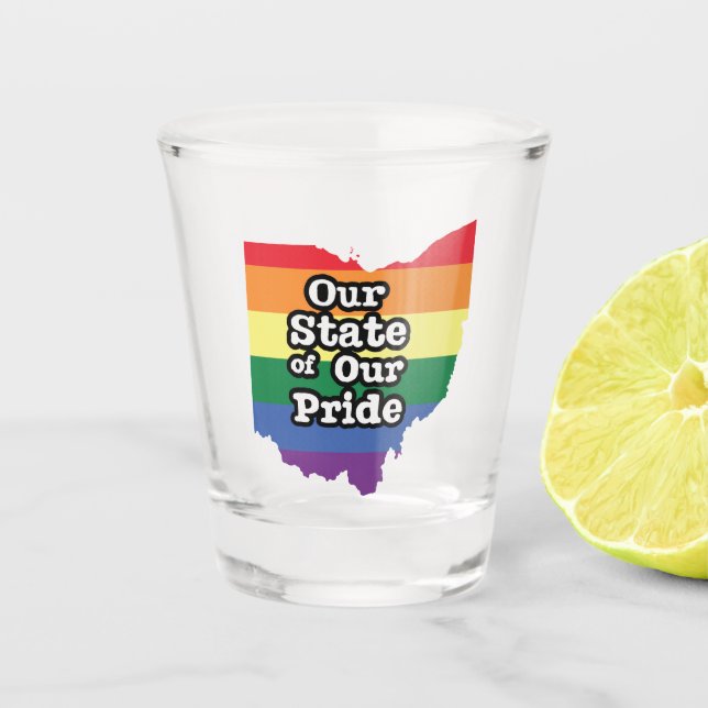 Vaso De Chupito Nuestro estado de orgullo| Ohio (Anverso)