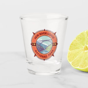 Vaso De Chupito Nuevo Parque Nacional de Garganta del Río Emblema 