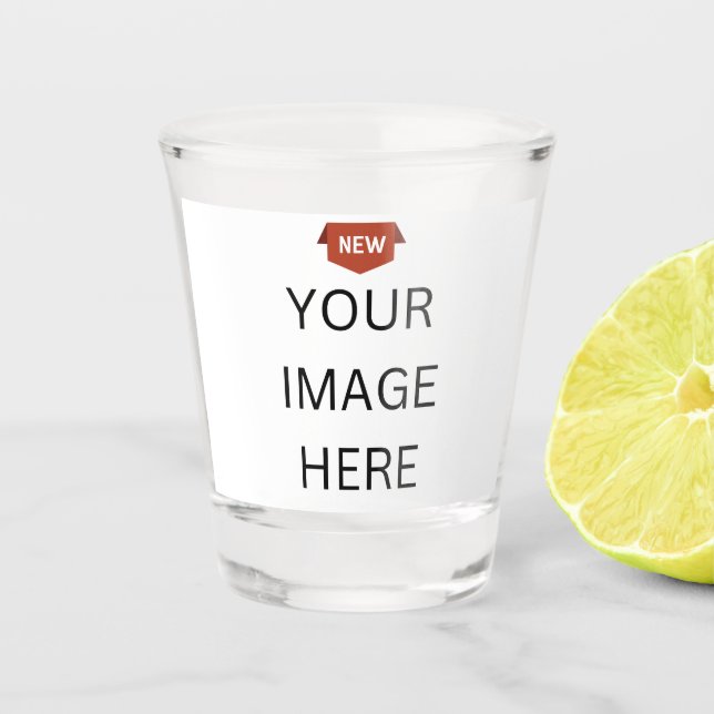 Vaso De Chupito ¡NUEVO! Vidrio de 1,5 oz - Personalizar (Anverso)