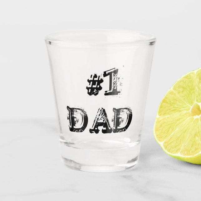 Vaso De Chupito Número 1 Papá (Anverso)