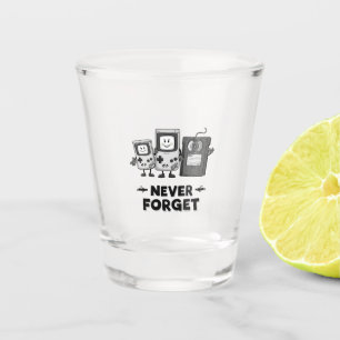Vaso De Chupito Nunca Olvide la cinta Casse La estética de Vintage