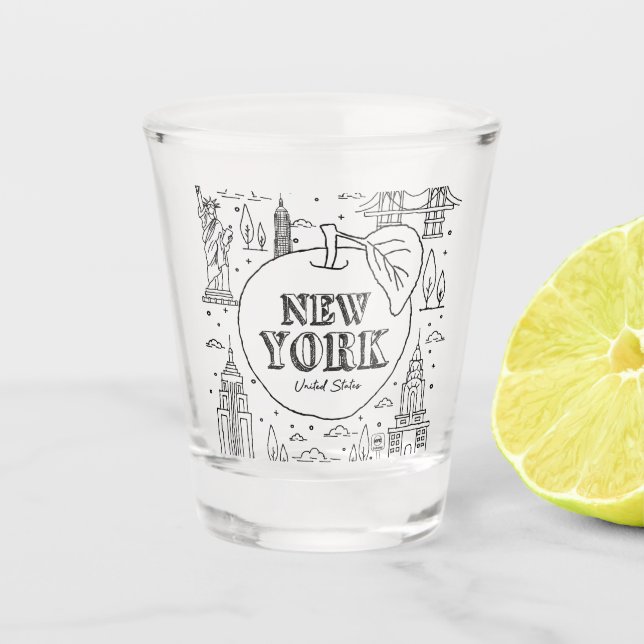 Vaso De Chupito NYE New York Vacation Souvenirs NYC Gift (Anverso)