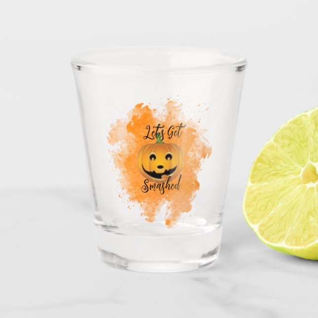Vaso De Chupito Obtengamos un regalo de vidrio caliente de Hallowe (Anverso)