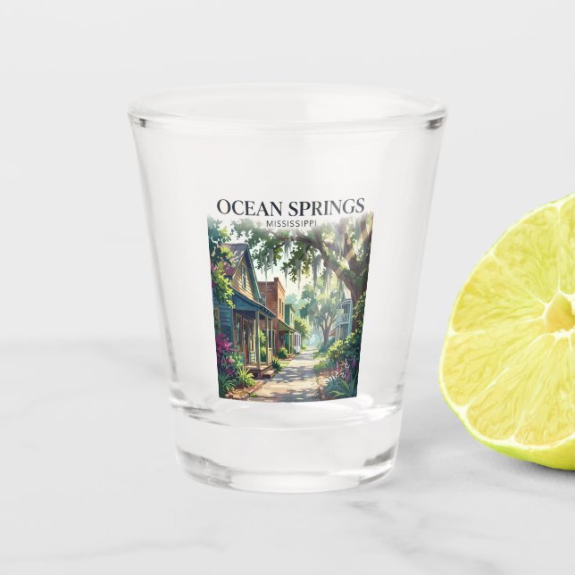 Vaso De Chupito Ocean Springs EE. UU. (Anverso)
