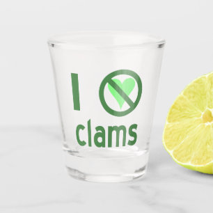 Vaso De Chupito Odio las almejas