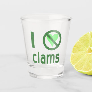 Vaso De Chupito Odio las almejas