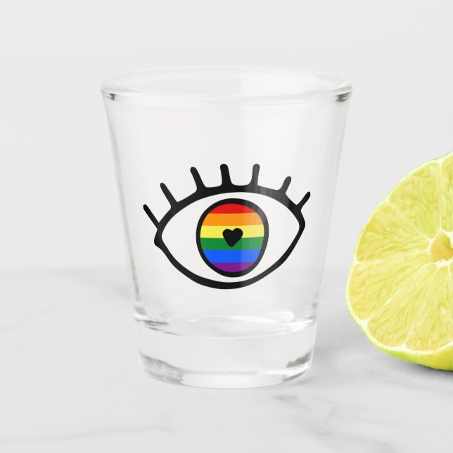 Vaso De Chupito Ojo arcoiris (Anverso)