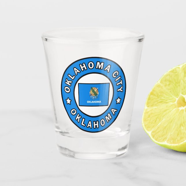 Vaso De Chupito Oklahoma City Oklahoma (Anverso)