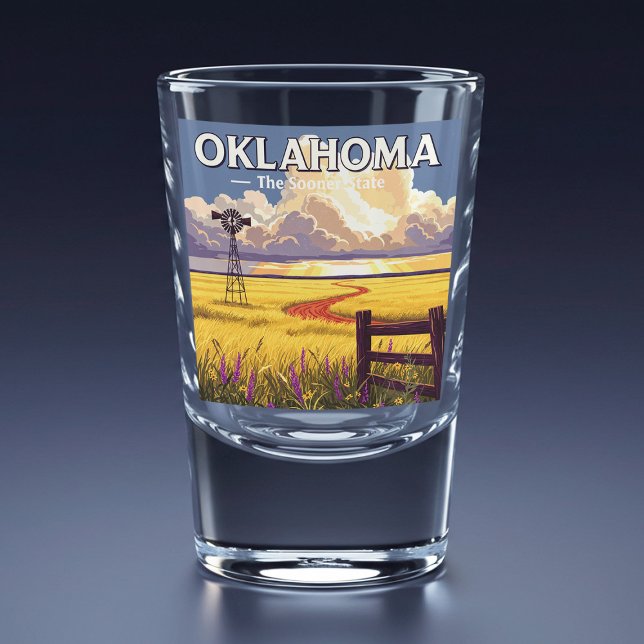 Vaso De Chupito Oklahoma vintage (Subido por el creador)