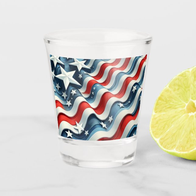 Vaso De Chupito Olas de Patriotismo (Anverso)