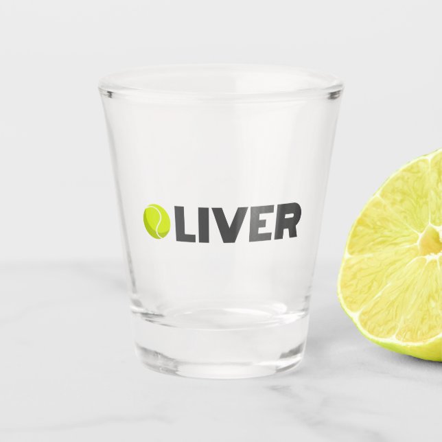 Vaso De Chupito Oliver Tennis (Anverso)