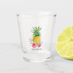 Vaso De Chupito Ombre Piña Hibisco