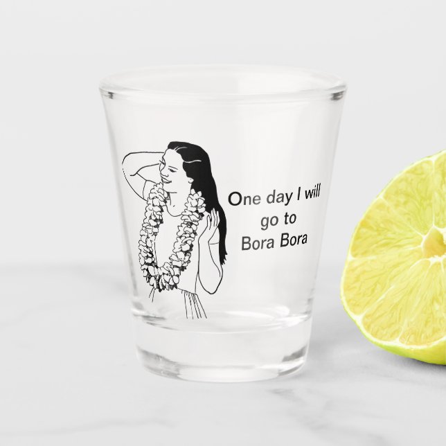 Vaso De Chupito One day i will go to  (Anverso)