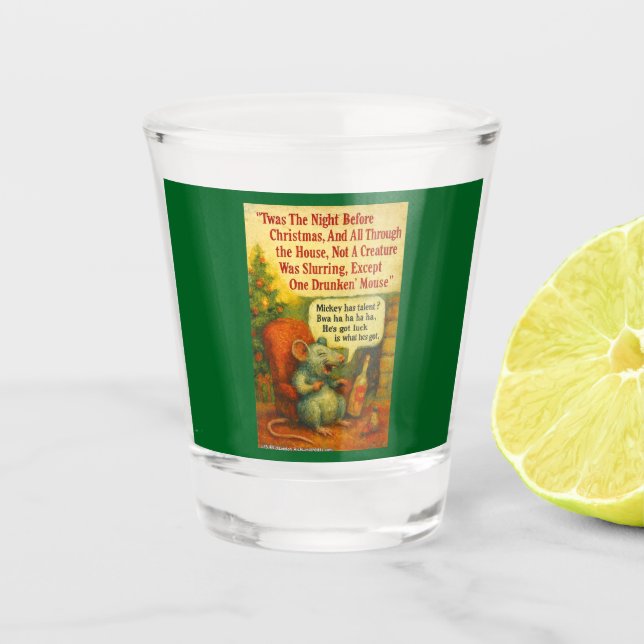 Vaso De Chupito One Drunken' Mouse – Christmas Card Chaos (Anverso)