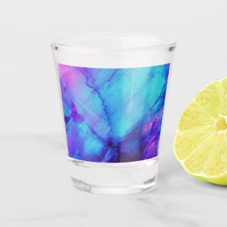 Vaso De Chupito Opal rosa y azul -