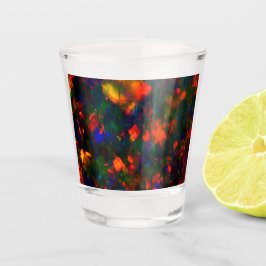 Vaso De Chupito Ópalo arcoiris negro -