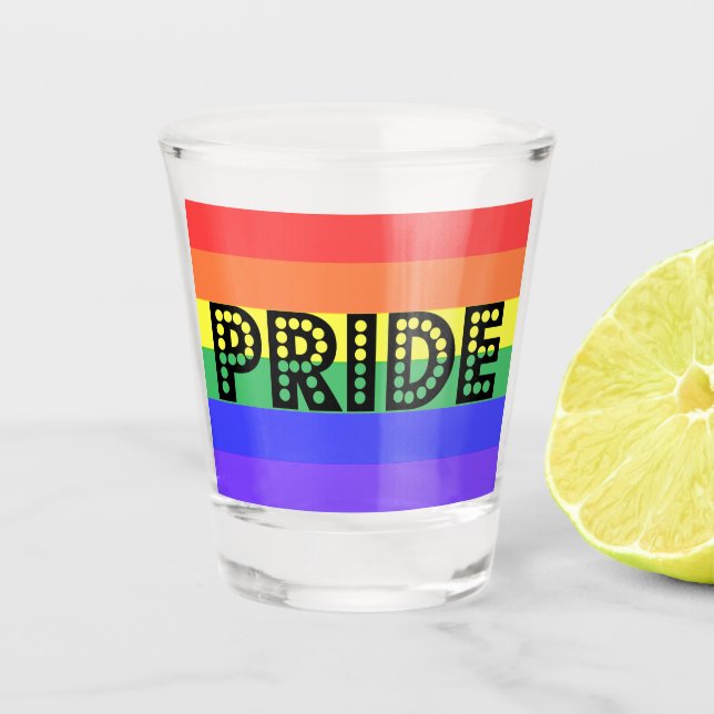 Vaso De Chupito Orgullo arcoiris (Anverso)