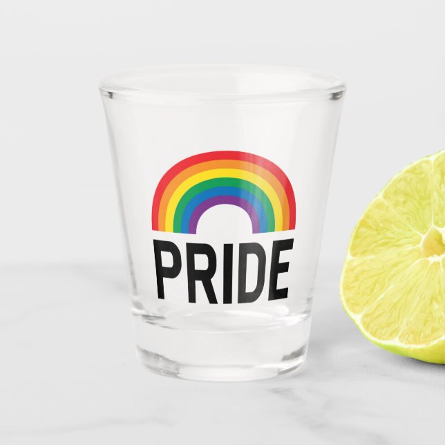 Vaso De Chupito Orgullo arcoiris (Anverso)