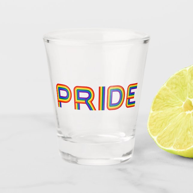 Vaso De Chupito Orgullo| Cartas arcoiris (Anverso)