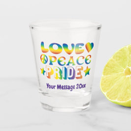 Vaso De Chupito Orgullo de la Paz de Amor