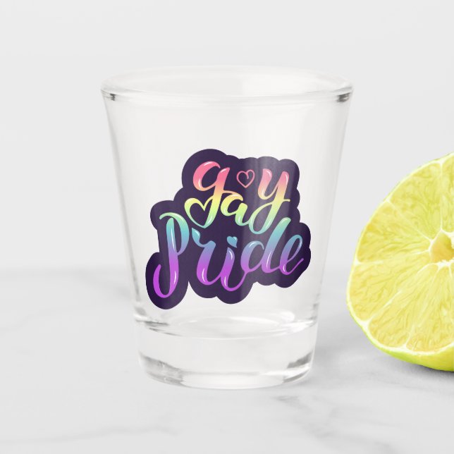 Vaso De Chupito Orgullo gay (Anverso)