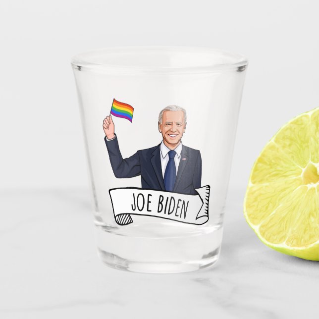 Vaso De Chupito Orgullo Joe Biden (Anverso)