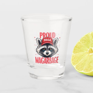 Vaso De Chupito Orgullosa basura de MAGA para las elecciones de pa