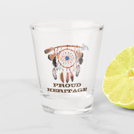 Vaso De Chupito Orgullosa herencia india estadounidense