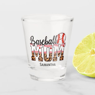 Vaso De Chupito Orgullosa Madre De Béisbol: Entusiasta Del Día Del