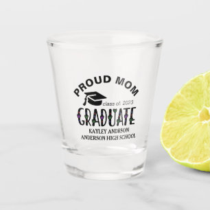 Vaso De Chupito Orgullosa Mamá, Personalizado Nombre de Graduación