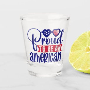 Vaso De Chupito Orgulloso de ser estadounidense