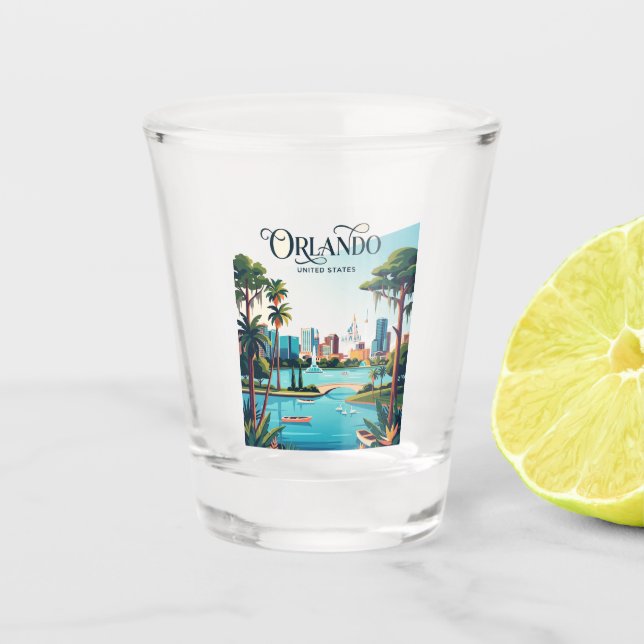 Vaso De Chupito Orlando Florida (Anverso)
