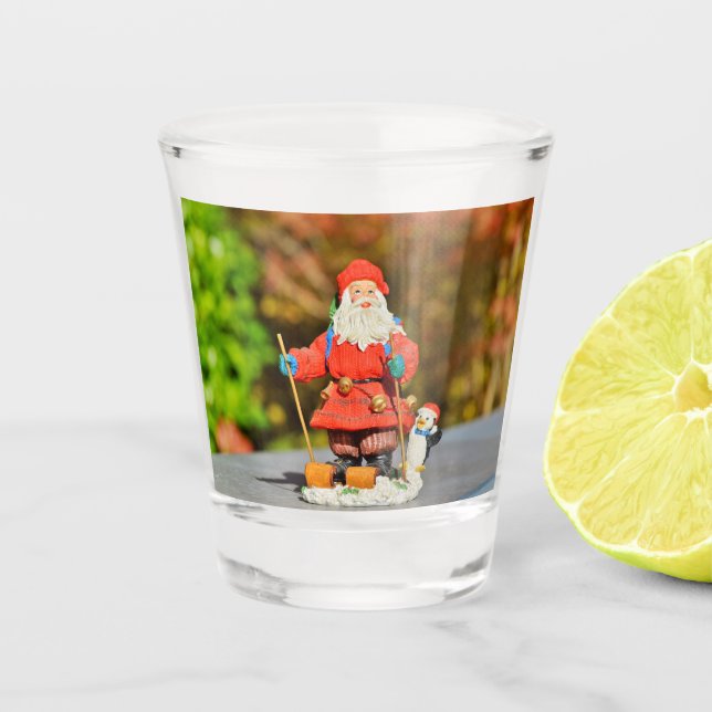 Vaso De Chupito Ornamento de Santa Claus (Anverso)
