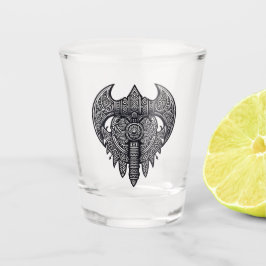 Vaso De Chupito Ornate Ax y Shield