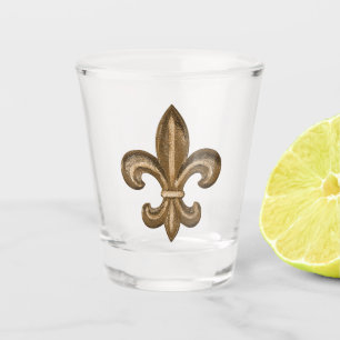 Vaso De Chupito Oro Fleur de Lis