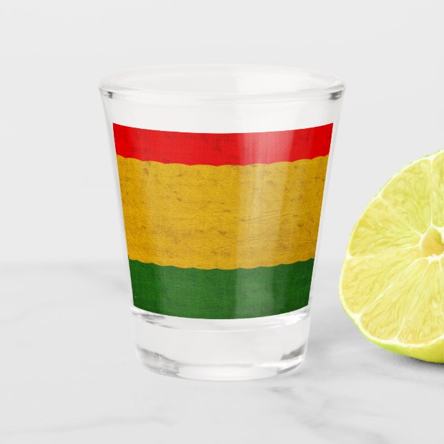 Vaso De Chupito Oro verde rojo (Anverso)