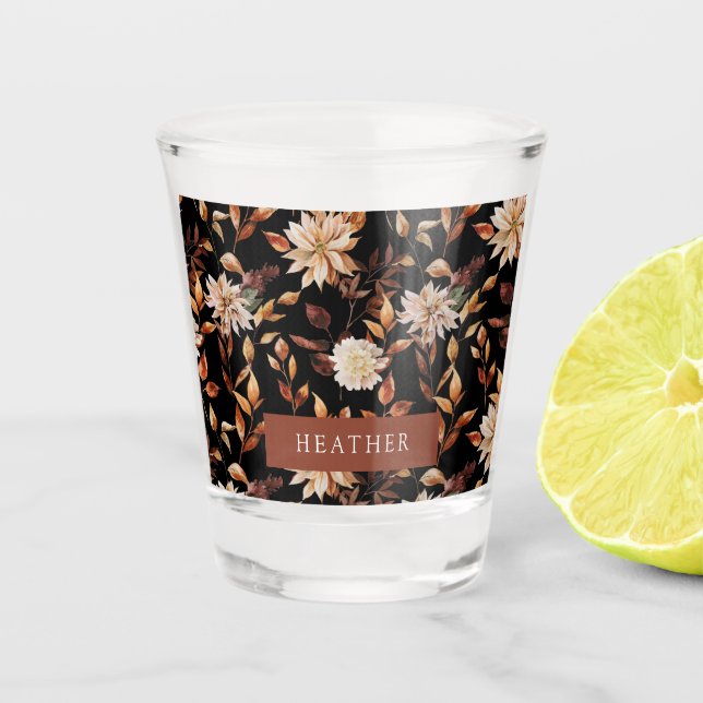 Vaso De Chupito Otoño Negro (Anverso)
